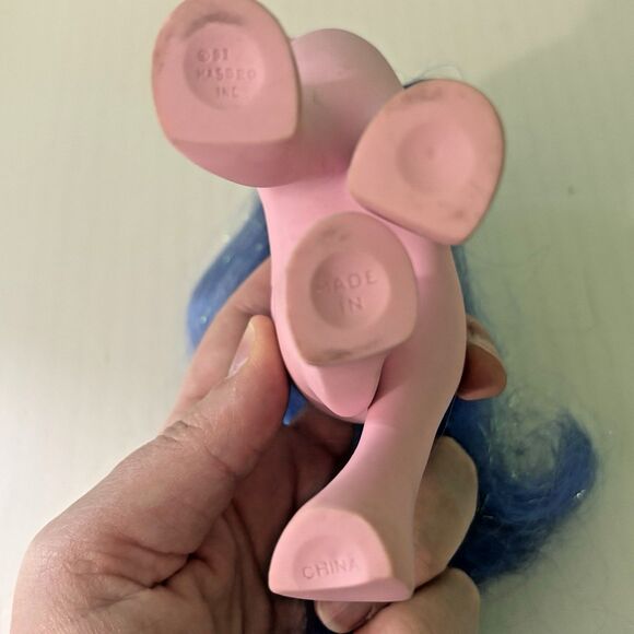 My Little Pony MLP G1 Princess Pony Eyelashes Blue Pink 1991 China Hasbro - Picture 10 of 10
